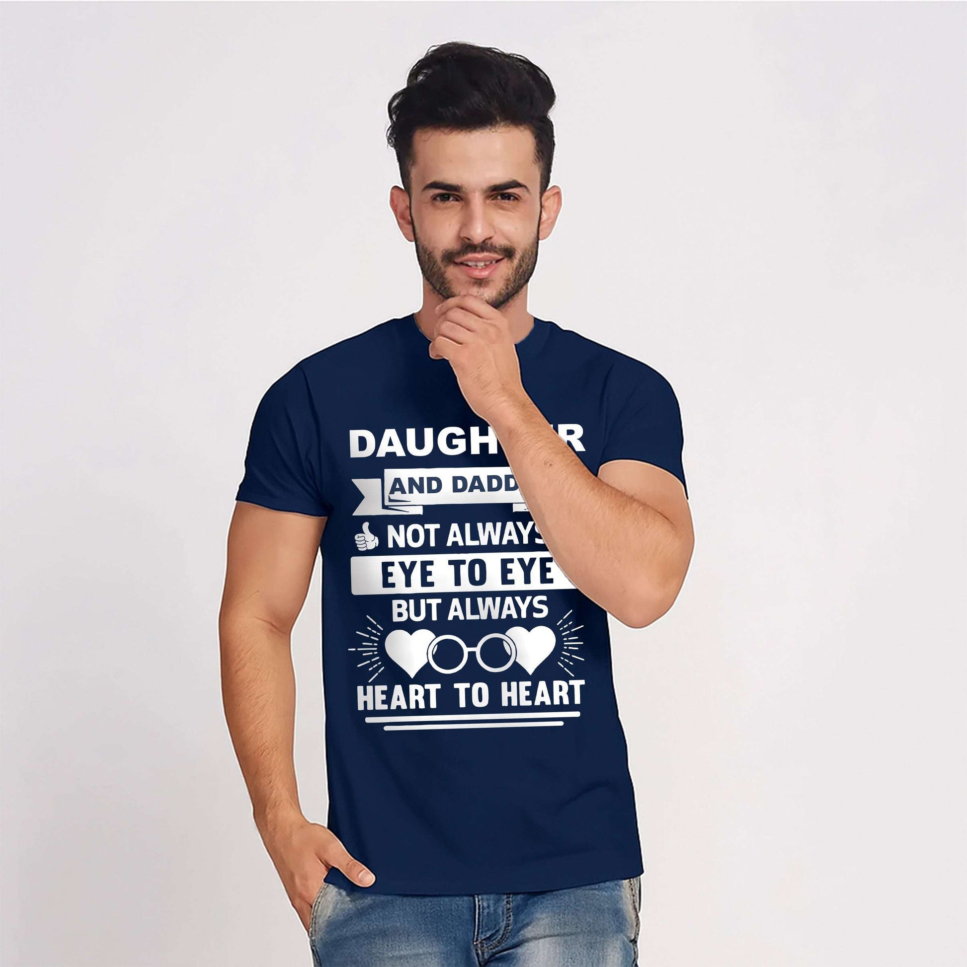 Blue Daughter and Daddy not always Eye to Eye but always heart to heart