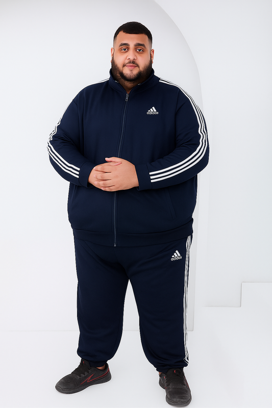 Royal Blue Plus Size Male Tracksuit β Style, Comfort & Perfect Fit