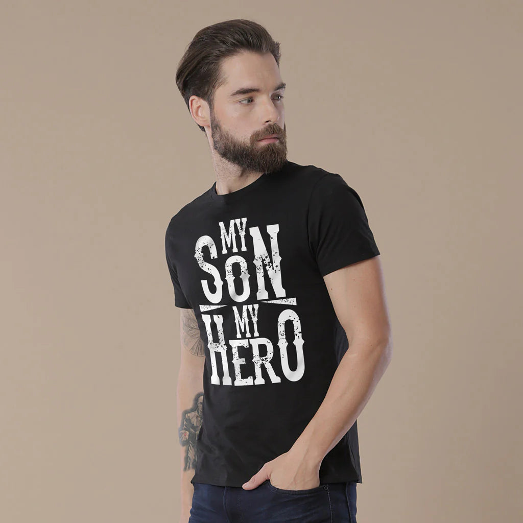 Black My Son/Dad My Hero Father-Son Tees
